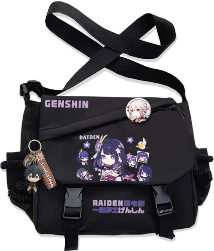 Miniatura 12 de Bolso Furina Crossbody Bag Single Shoulder Bag Adulto Anime 3D Print Mochila Negro Bolsa