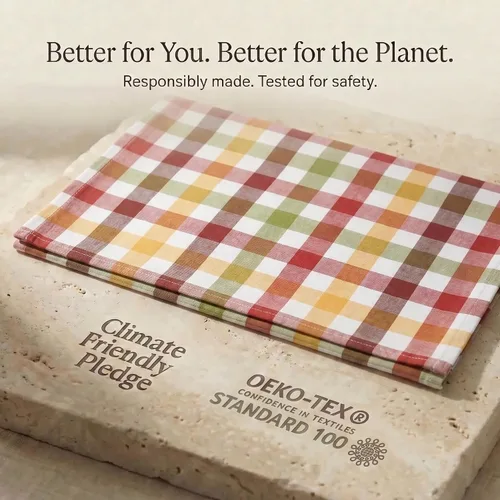 Miniatura 9 de Urban Villa Toallas de cocina 100% algodón Paños de cocina para la cocina (Juego de 6) Paños de 20”x30” Altamente absorbentes Juego de lino de 037