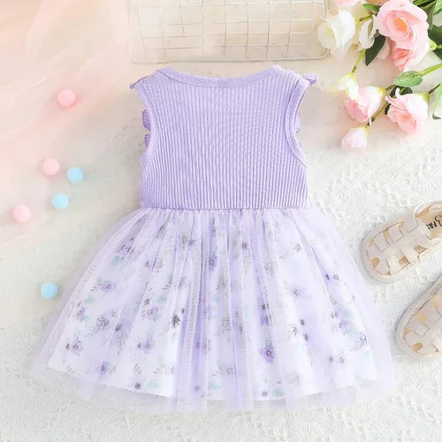 Miniatura 3 de Toddler Baby Girl Summer Outfit Seaside Skirt Sundress Summer Floral Dress Tulle Dress