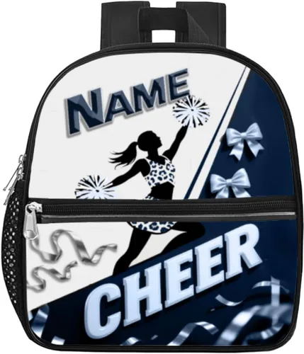 Miniatura 13 de Mochila transparente personalizada para niñas, mochila escolar de porristas de 12 x 6 x 12 pulgadas para mujeres, niños, adolescentes Azul