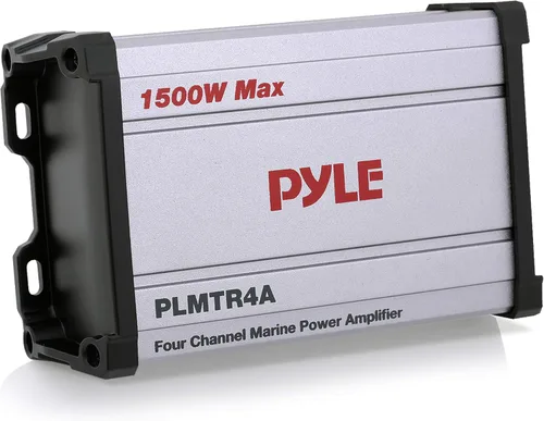 Miniatura 2 de PYLE Amplificador impermeable de 4 canales de 1500 vatios + cubierta estéreo marina resistente al agua Pyle