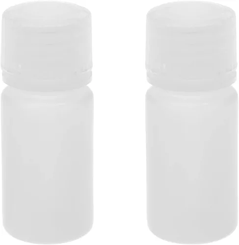 Miniatura 6 de Othmro 5 recipientes de plástico de 0.5 onzas, botellas de reactivo químico de laboratorio, botellas de almacenamiento sólido líquido de boca