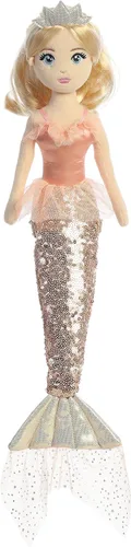 Aurora® Enchanting Sea Sparkles™ Tutu Sparkles™ - Muñeca de peluche de jazmín - Juego imaginativo con compañeros mágicos - Perfecto para cumpleaños