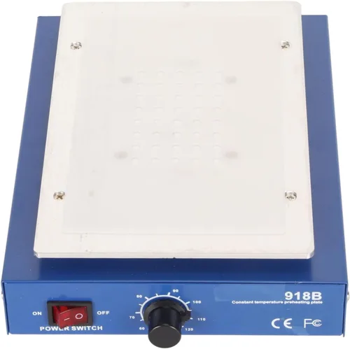 Miniatura 7 de Estación de soldadura de precalentamiento eléctrico de 450 W con microcomputadora LED de aleación de aluminio con almohadilla de silicona