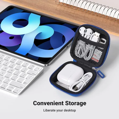 Miniatura 2 de Funda UGREEN para auriculares, Funda impermeable para auriculares compatible con AirPods Pro, Estuche para auriculares con mosquetón de acero