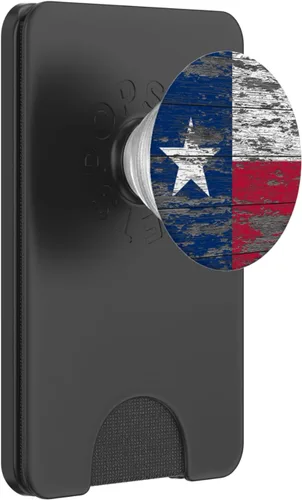 Miniatura 7 de Texas - Agarre y soporte para teléfonos y tabletas con bandera de madera climatizada