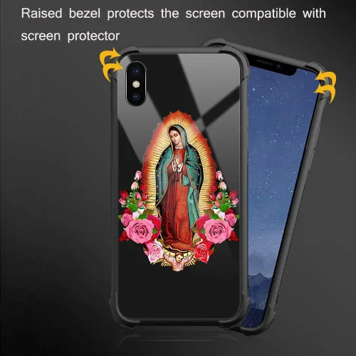 Miniatura 3 de CARLOCA Funda compatible con iPhone XR, diseño gráfico de Flower Lady para iPhone XR para niñas y niños, diseño gráfico a prueba de golpes, dama