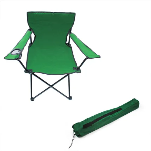 Miniatura 8 de Trademark Innovations Silla plegable de campamento de playa para exteriores, 18 pulgadas de largo x 31 pulgadas de ancho x 32 pulgadas de alto, rojo