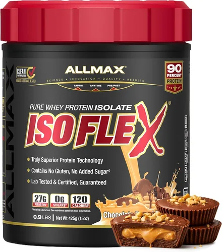 Miniatura 10 de ALLMAX Nutrition - ISOFLEX Polvo de Proteína de Suero, Proteína de Suero Aislada, 27g de Proteína, Pastel de Cumpleaños, 2 lb