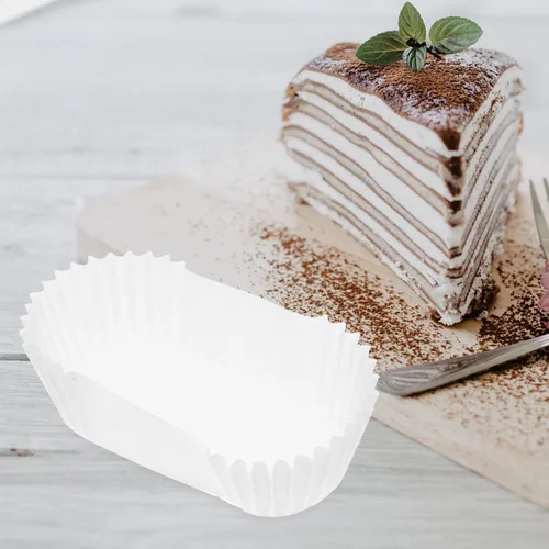 Miniatura 9 de Vasos de papel ovalados para tartas, 1000 unidades, 2.87 x 1.37 x 0.98 pulgadas, a prueba de grasa, desechables, forros ovalados para magdalenas