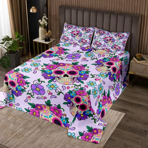 Miniatura 7 de Erosebridal Juego de colcha acolchada de búho 3D, tamaño individual, para niños y niñas, multicolor, para acuarela, animales salvajes, juego
