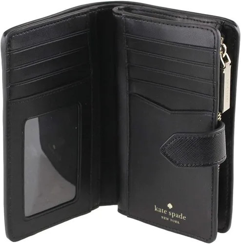 Miniatura 3 de Kate Spade New York Staci - Cartera plegable compacta mediana Negro - Cartera plegable