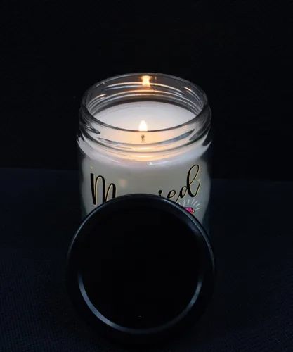 Miniatura 2 de Vela de boda para mujeres casadas como follar, divertida idea de felicitación para pareja recién casada, hermana, mejor amiga, novia, 9 onzas, idea