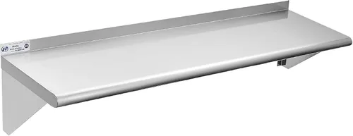 Miniatura 14 de HALLY SINKS & TABLES H Estante de acero inoxidable de 18 x 36 pulgadas, 350 libras, estantería flotante comercial de montaje en pared