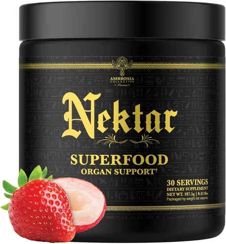 Miniatura 10 de Ambrosia Nektar - Superalimento en polvo Suplemento diario de apoyo de órganos Alternativa a polvos verdes 13 superalimentos para energía