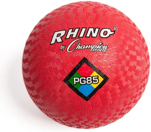 Miniatura 3 de Champion Sports - Juego de pelotas para juegos Rhino, 8.5"D - De dos capas, nylon enrollado - Juego de 6 colores con bolsa y bomba