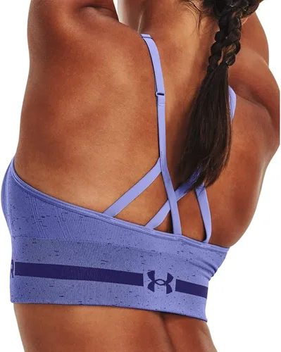 Miniatura 6 de Under Armour - Brasier largo y sin costuras de bajo impacto para mujer