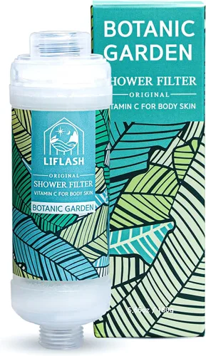 LIFLASH Filtro de Ducha de Vitamina C para Agua Dura, Purificador Suavizante de Aromaterapia, Ayuda con Piel Más Suave y Mejora del Cabello, para