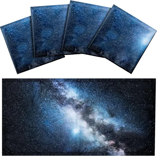 Miniatura 8 de Hortsun Paquete de 4 cubiertas de luz fluorescente 4 x 2 pies, cubierta de luz magnética para techo suspendido, filtros de luz fluorescente