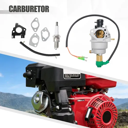 Miniatura 6 de SYOWADA Kit de carburador 16100-Z5L-F12, repuesto para Honda GX340 GX390 338cc 389cc 420cc, repuesto para Honda EB6500 EM5000SX, sustituye a