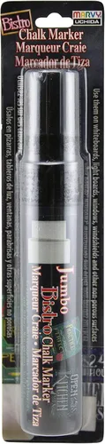Uchida 481-C-1 Marvy - Marcador de tiza tipo bistro con punta ancha, color negro