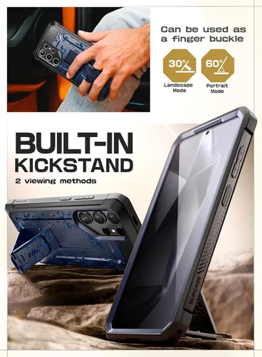 Miniatura 4 de SUPCASE Funda para Samsung Galaxy S24 Ultra con soporte, [Unicorn Beetle Pro] [2 marcos frontales]
