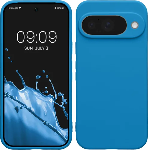 Miniatura 214 de kwmobile Funda compatible con Google Pixel 9 Pro - Funda protectora delgada de TPU para teléfono - Acabado mate suave - Negro mate