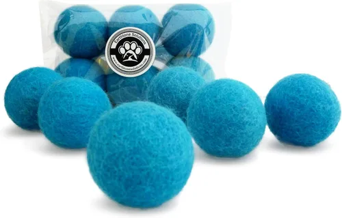 Juguetes de lana para gatos – Pelotas de juguete de fieltro para mascotas pequeñas para buscar y jugar – Bola de lana silenciosa ecológica para