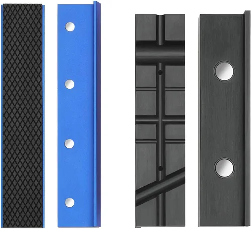 Miniatura 9 de WORKPRO 2 pares de almohadillas para mordazas de tornillo de banco de 4-1/2", fundas protectoras magnéticas de TPU para mordazas de tornillo