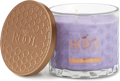 Miniatura 21 de Root Candles Velas perfumadas de cera de abeja Veriglass Premium, hechas a mano, mezcla de cera de abeja en panal, tamaño grande, vainilla francesa