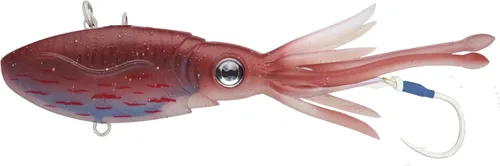 Nomad Design Señuelo de pesca vibratorio patentado original de Squidtrex – Señuelo de plástico suave TPE con aroma añadido para agua salada con Cali