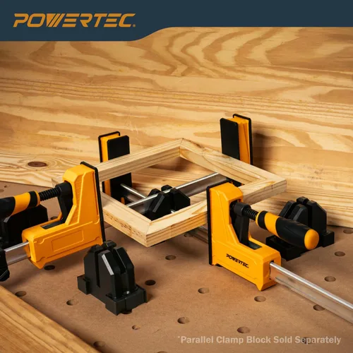 Miniatura 6 de POWERTEC 71602-P2, 4PK Abrazaderas paralelas para carpintería de 48 pulgadas Herramienta esparcidora de abrazadera de barra de mandíbula