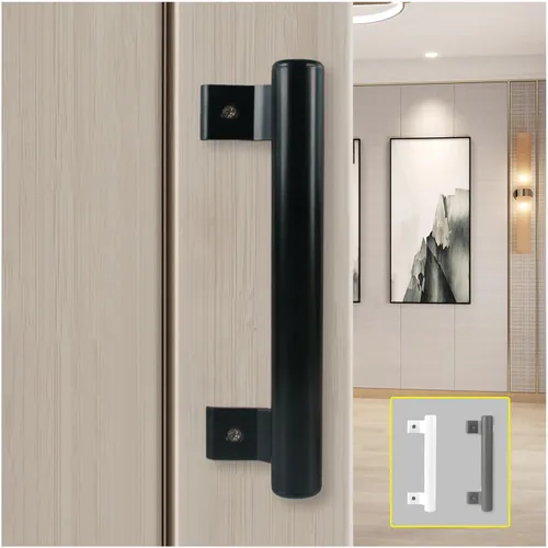 KAFENDA Manija de puerta corrediza de aleación de aluminio de 8 pulgadas, manija de puerta de vidrio para balcón, manija de puerta de gabinete de