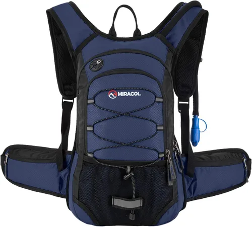 Miniatura 10 de Mochila de hidratación para senderismo con bolsa de agua - Miracol Bolsa de agua aislada con vejiga de 2L Rosa