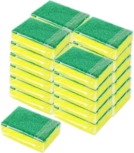 Miniatura 8 de Esponjas de limpieza de cocina, esponjas de limpieza a granel, esponjas para lavar platos que no rayan, almohadilla para fregar, esponja para platos