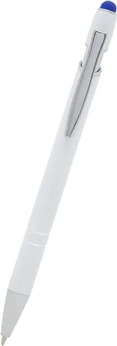 Miniatura 4 de ExpressDesigns™ - Bolígrafos personalizados de alta calidad con lápiz óptico Blanco hermoso Bolígrafos personalizados con nombre impreso