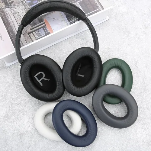 Miniatura 62 de Almohadillas para los oídos para Bose QuietComfort 45 QC45 QC35 ii QC35, cojines de cuero de piel de cordero para auriculares profesionales, QC45