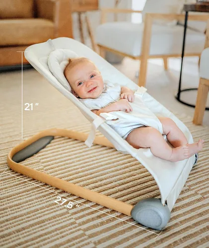 Miniatura 4 de Fodoss Moisés para bebés, asiento de gorila portátil para bebés, diseño ergonómico, moisés para bebés, color beige