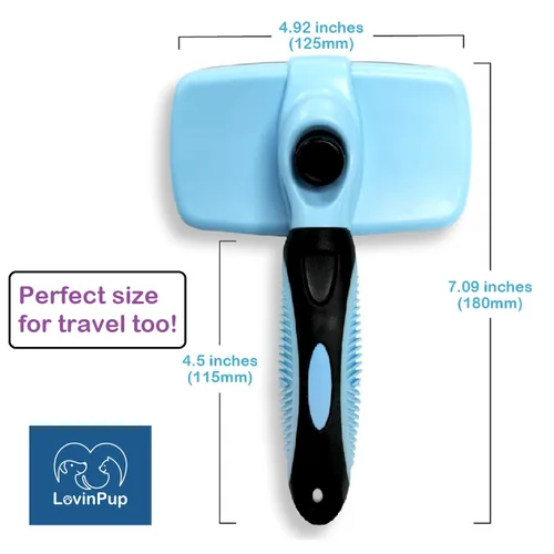 Miniatura 5 de Cepillo Slicker para Mascotas - Cepillo Autolimpiante para Perros y Gatos con Cerdas Retráctiles para Todo Tipo de Pelo - Púas de Masaje Eliminan