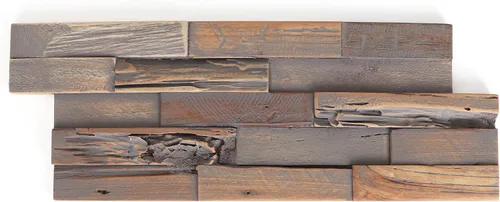 Miniatura 7 de Paneles de pared 3D de teca - Tablones de madera - Paneles de pared con acento de teca - Paneles de pared - Tablas de chapa en muro (12, natural)