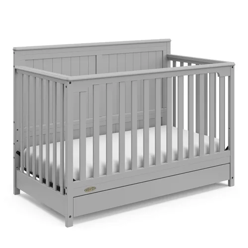 Miniatura 9 de Graco Hadley Cuna convertible 5 en 1 con cajón (Gris Guijarro) – Certificado GREENGUARD Gold, Combo de cuna con cajón, Cajón de almacenamiento