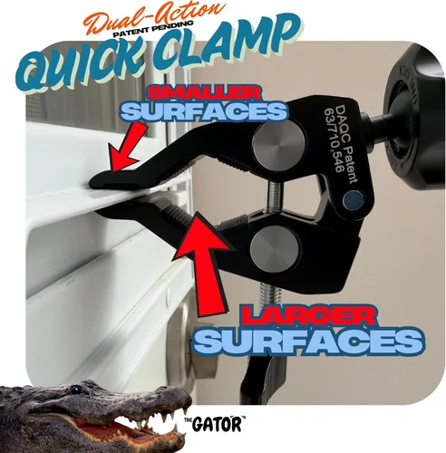 Miniatura 8 de THE GATOR " Soporte para teléfono celular para coche. Diseño DAQC, (pendiente de patente) Soporte de teléfono para ventilación de aire para coche