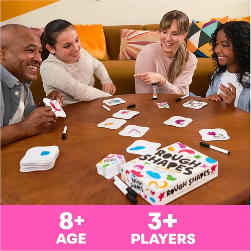 Miniatura 2 de Spin Master Games, Rough Shapes, juego de dibujo rápido para artistas y dibujantes de todos los niveles con indicaciones divertidas y desafiantes
