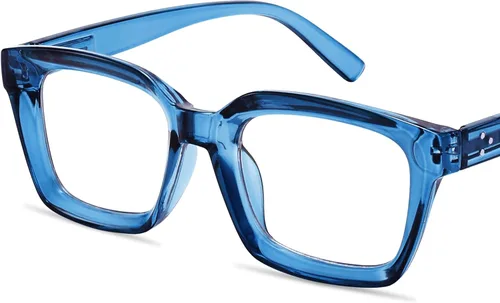 Miniatura 20 de IBOANN Gafas de luz azul de gran tamaño para mujer, gafas de moda funky con aspecto preppy, reducen la fatiga de la pantalla, gafas de computadora