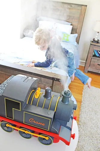 Miniatura 5 de Crane - Humidificador ultrasónico de vapor frío para guardería y habitación de niños, apagado automático 1 galón, filtro opcional, diseño juguetón