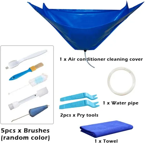 Miniatura 2 de EMVANV Kit de limpieza de aire acondicionado dividido a prueba de agua, para montar en la pared, cubierta limpia, bolsa de servicio para aire
