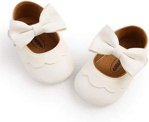 Miniatura 4 de Timatego Zapatos planos Mary Jane para bebé, suela suave, antideslizantes, para bebés, primeros pasos, boda, vestido de princesa, zapatos de cuna