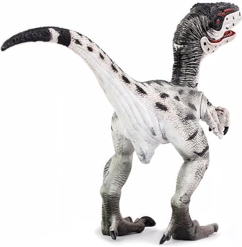 Miniatura 2 de Figura de velociraptor de juguete de dinosaurio con mandíbula y manos móviles, figura de acción de Raptor con detalle de regalo y colección Dinos