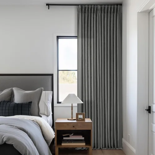 Miniatura 118 de Cortinas de lino natural con pliegues fruncidos de 120 pulgadas de largo para sala de estar, cortinas plisadas con ganchos y lengüeta trasera