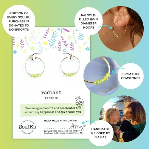 Miniatura 22 de SoulKu Gold Hoop Earrings for Women, 14k Gold Earrings, Delicate Jewelry